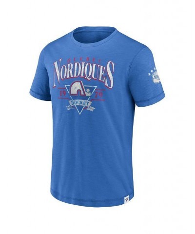 Men's Branded Blue Quebec Nordiques Elusive Slub T-shirt $22.94 T-Shirts