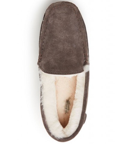 Men's Fireside Melbourne Genuine Shearling Moccasin Slippers Coffee Bean $32.98 Shoes