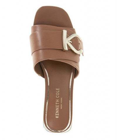 Women's Irene Flat Sandals Brown $39.99 Shoes