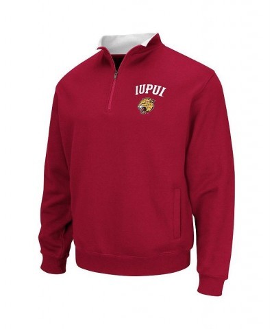 Men's Crimson IUPUI Jaguars Tortugas Quarter-Zip Sweatshirt $26.40 Sweatshirt