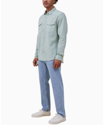 Men's Dallas Long Sleeve Shirt Green $33.60 Shirts