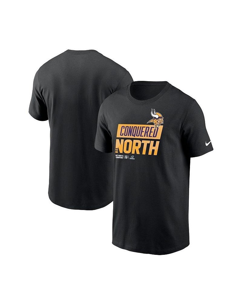 Men's Black Minnesota Vikings 2022 NFC North Division Champions Locker Room Trophy Collection T-shirt $29.49 T-Shirts