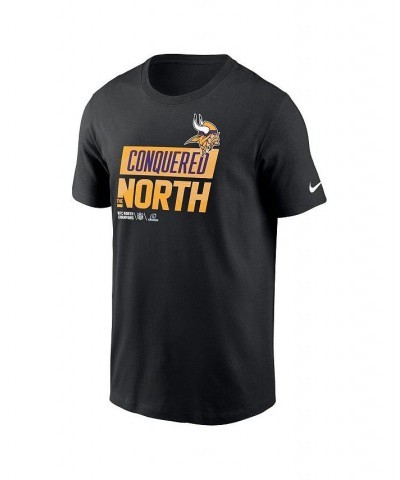 Men's Black Minnesota Vikings 2022 NFC North Division Champions Locker Room Trophy Collection T-shirt $29.49 T-Shirts