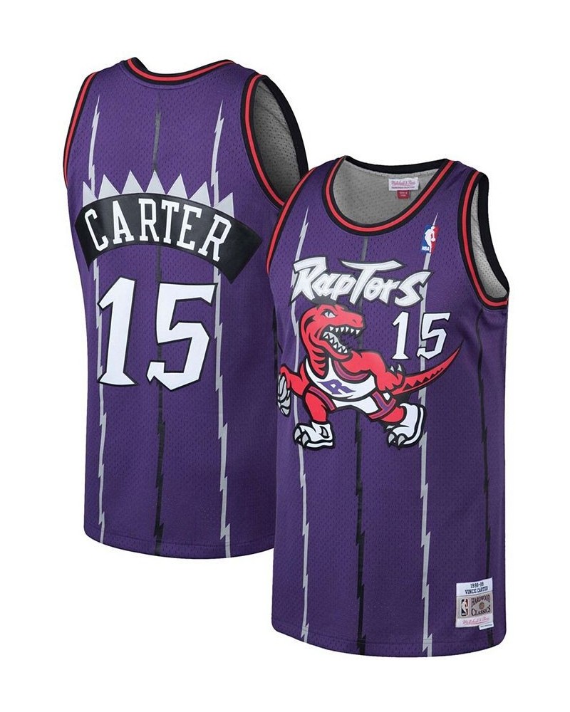 Men's Vince Carter Purple Toronto Raptors 1998-99 Hardwood Classics Swingman Jersey $44.95 Jersey