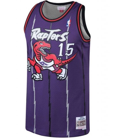 Men's Vince Carter Purple Toronto Raptors 1998-99 Hardwood Classics Swingman Jersey $44.95 Jersey