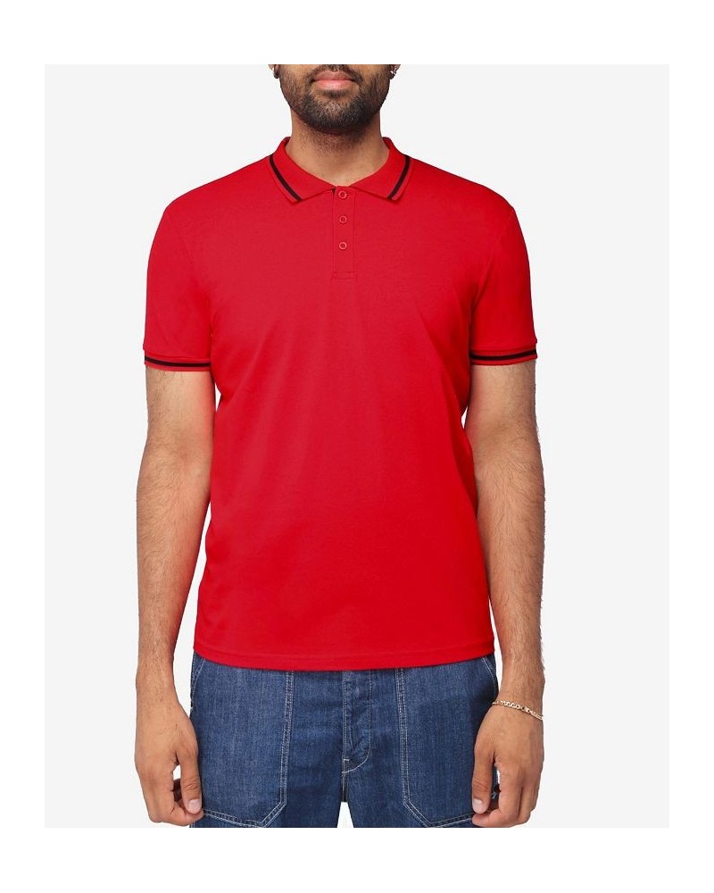 Men's Basic Short Sleeve Rib Polo Shirt PD12 $21.07 Polo Shirts