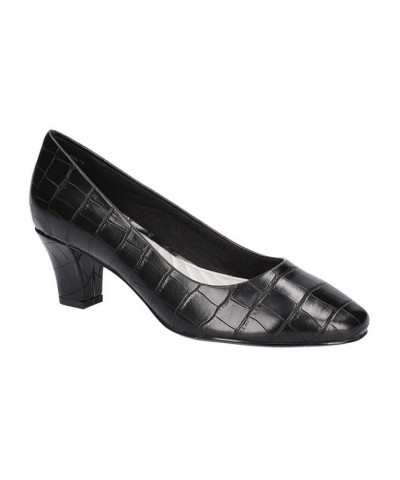 Women's Ballari Pumps Black Croco $30.10 Shoes