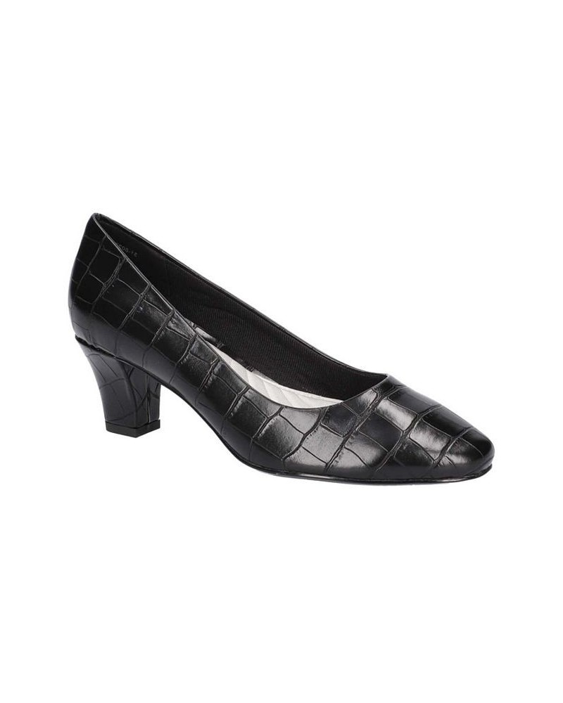 Women's Ballari Pumps Black Croco $30.10 Shoes