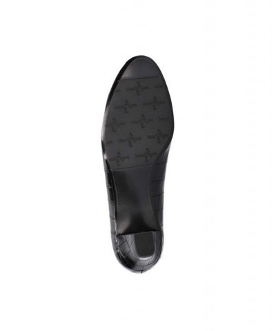 Women's Ballari Pumps Black Croco $30.10 Shoes