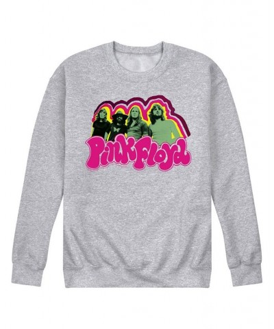 Men's Pink Floyd Group Fleece T-shirt Gray $23.10 T-Shirts