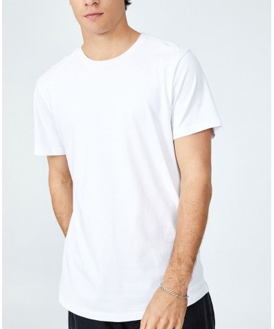 Men's Organic Longline T-shirt White $17.99 T-Shirts