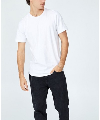 Men's Organic Longline T-shirt White $17.99 T-Shirts