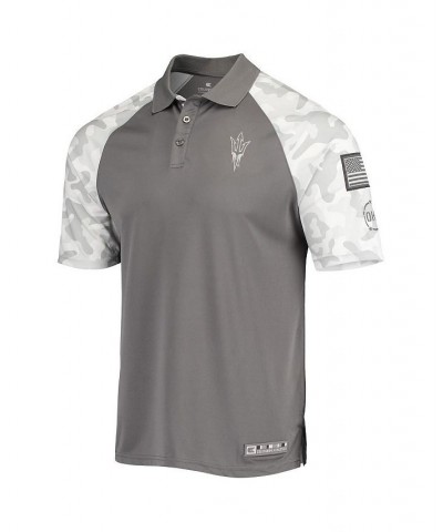 Men's Gray, Camo Arizona State Sun Devils OHT Military-Inspired Appreciation Raglan Zoomie Polo Shirt $26.78 Polo Shirts