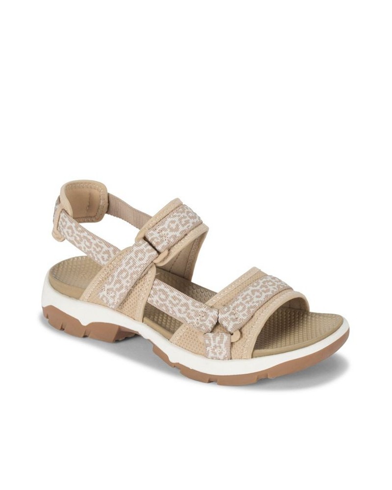 Lancer Ankle-Strap Sporty Sandals Tan/Beige $46.75 Shoes