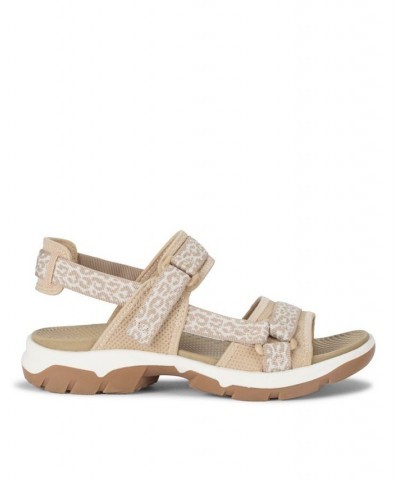 Lancer Ankle-Strap Sporty Sandals Tan/Beige $46.75 Shoes