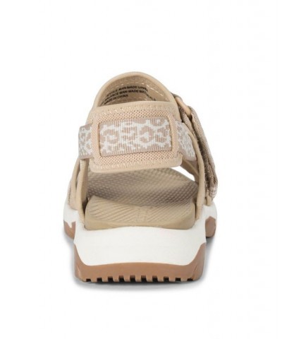 Lancer Ankle-Strap Sporty Sandals Tan/Beige $46.75 Shoes