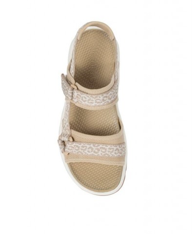 Lancer Ankle-Strap Sporty Sandals Tan/Beige $46.75 Shoes