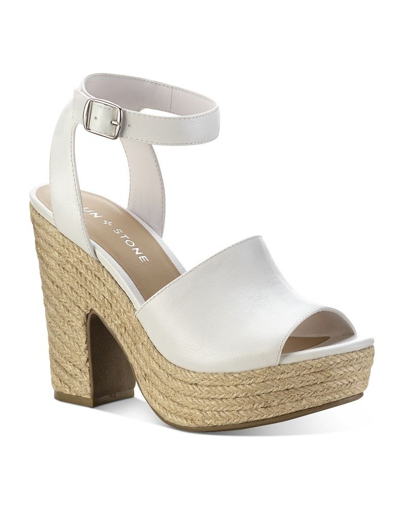 Fey Espadrille Dress Sandals White $34.19 Shoes