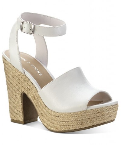 Fey Espadrille Dress Sandals White $34.19 Shoes