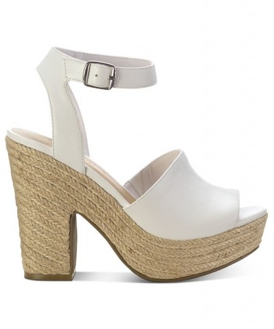 Fey Espadrille Dress Sandals White $34.19 Shoes