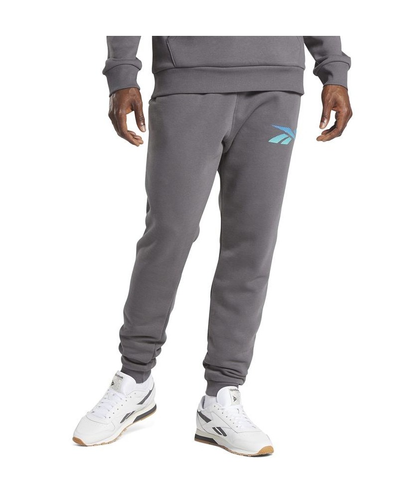 Men's Identity Logo Fleece Jogger Pants Gray $19.61 Pants