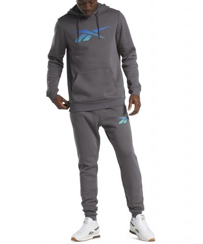 Men's Identity Logo Fleece Jogger Pants Gray $19.61 Pants