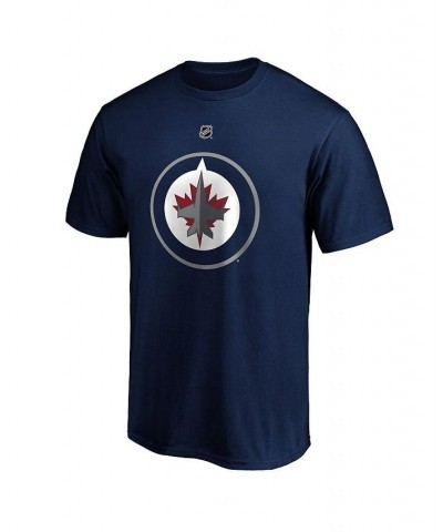 Men's Branded Patrik Laine Navy Winnipeg Jets Team Authentic Stack Name and Number T-shirt $15.54 T-Shirts