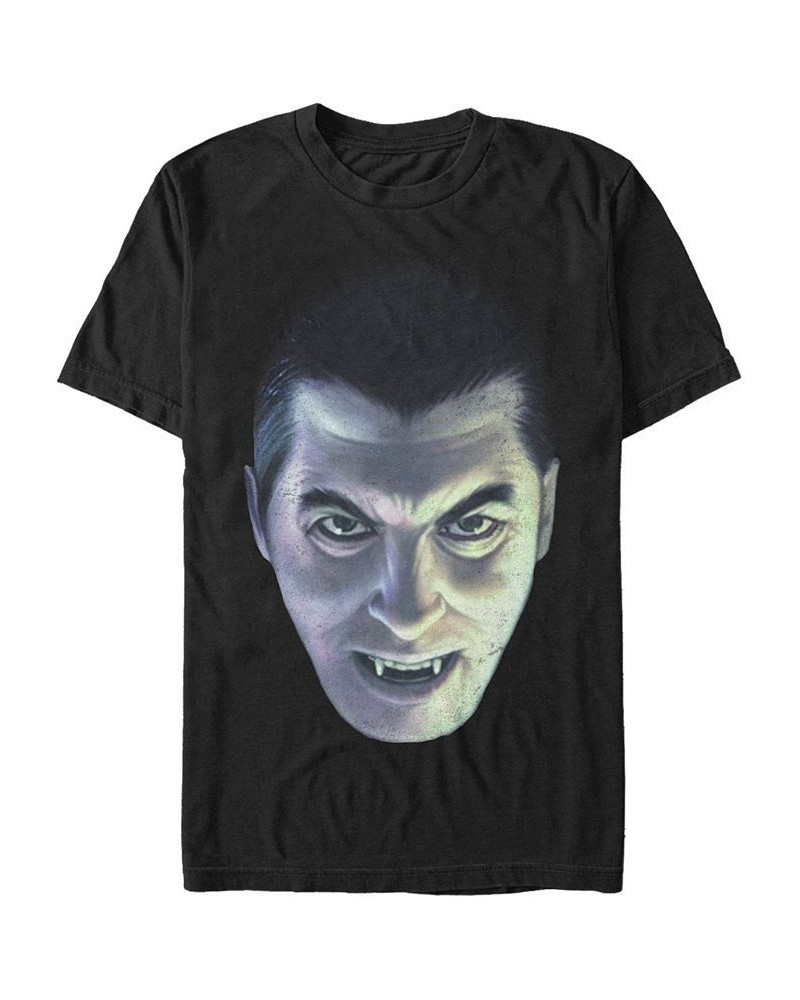 Universal Monsters Men's Dracula Big Face Short Sleeve T-Shirt Black $16.45 T-Shirts