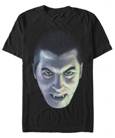 Universal Monsters Men's Dracula Big Face Short Sleeve T-Shirt Black $16.45 T-Shirts