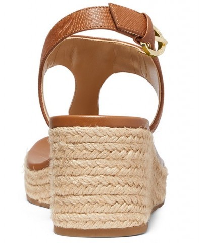 Women's Laney Thong Espadrille Sandals Brown $53.55 Shoes