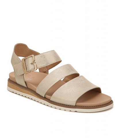 Women's Island-Glow Strappy Sandals Gold $28.20 Shoes