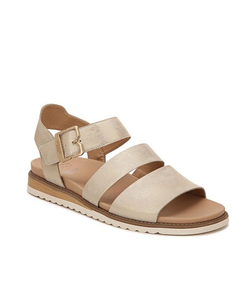 Women's Island-Glow Strappy Sandals Gold $28.20 Shoes