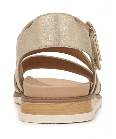 Women's Island-Glow Strappy Sandals Gold $28.20 Shoes