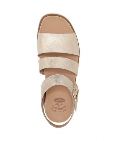 Women's Island-Glow Strappy Sandals Gold $28.20 Shoes