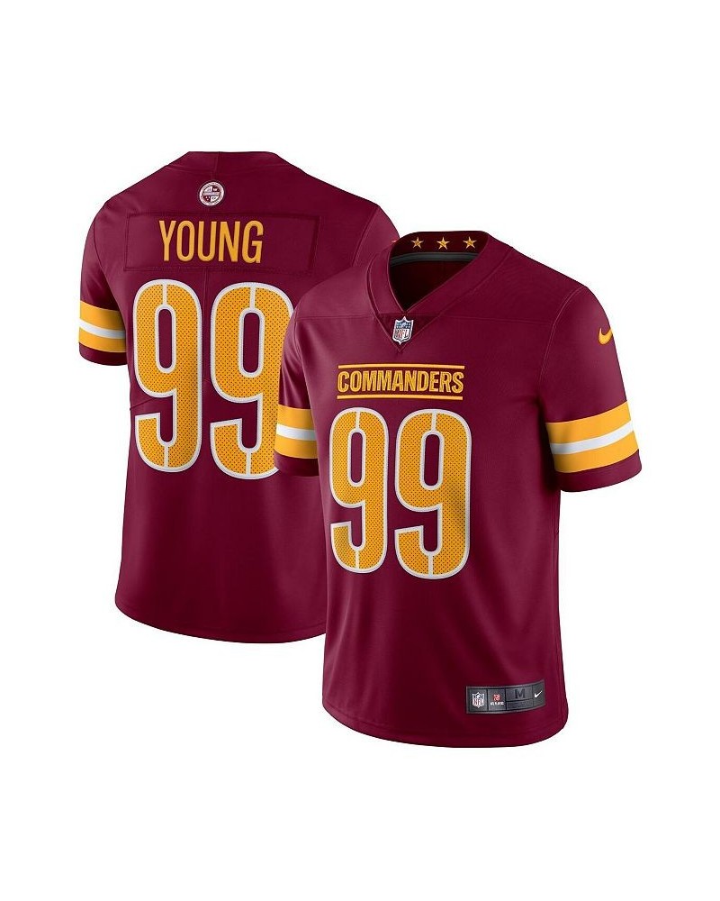 Men's Chase Young Burgundy Washington Commanders Vapor Limited Jersey $65.00 Jersey