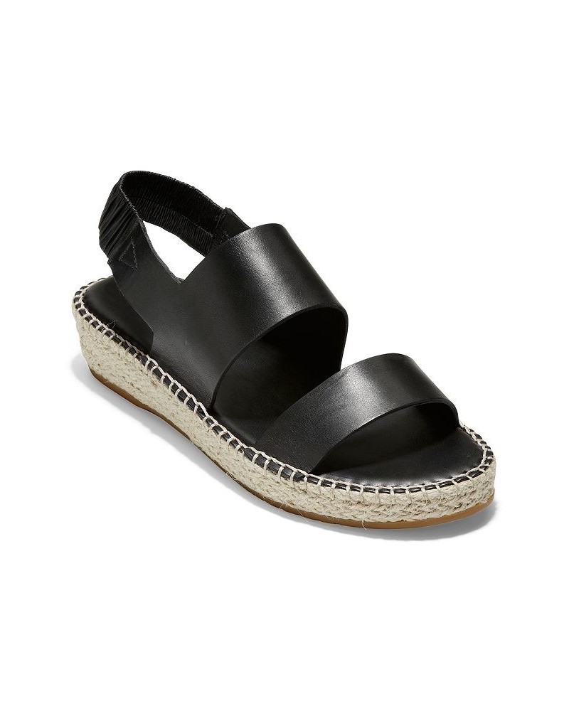 Cloudfeel Espadrille Sandals Black $57.50 Shoes