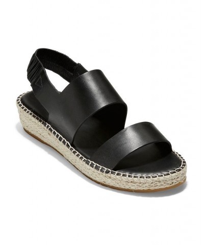 Cloudfeel Espadrille Sandals Black $57.50 Shoes