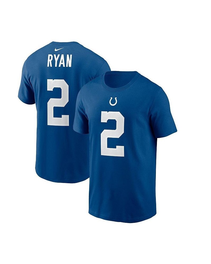 Men's Matt Ryan Royal Indianapolis Colts Player Name & Number T-shirt $27.49 T-Shirts