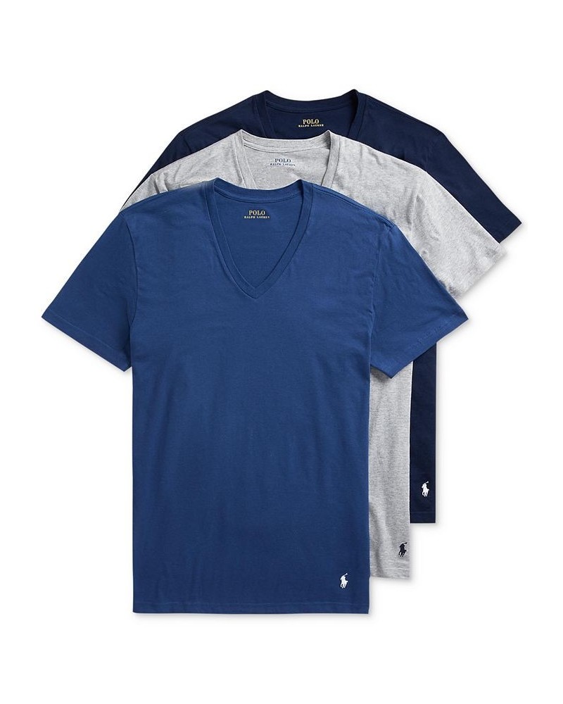 Men's V-Neck Classic Undershirt 3-Pack Andover / Bali Blue / Cruise Navy $22.00 Undershirt