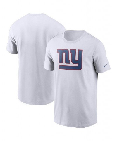 Men's White New York Giants Primary Logo T-shirt $18.71 T-Shirts