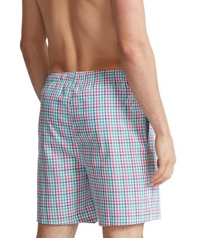 Men's Plaid Pajama Shorts Pink $21.73 Pajama