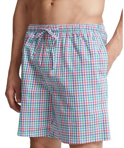 Men's Plaid Pajama Shorts Pink $21.73 Pajama