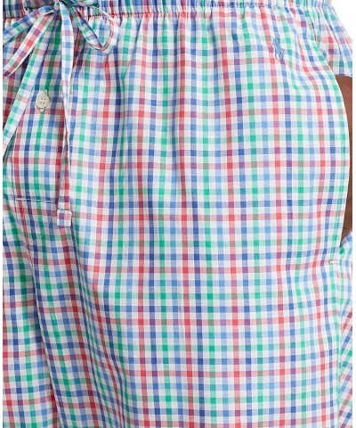 Men's Plaid Pajama Shorts Pink $21.73 Pajama