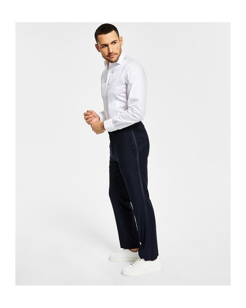 Men's Slim-Fit Navy Tuxedo Pants Blue $18.59 Suits