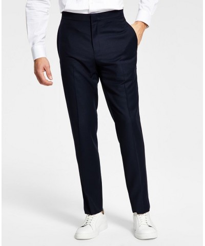 Men's Slim-Fit Navy Tuxedo Pants Blue $18.59 Suits