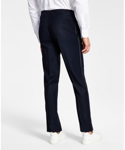 Men's Slim-Fit Navy Tuxedo Pants Blue $18.59 Suits