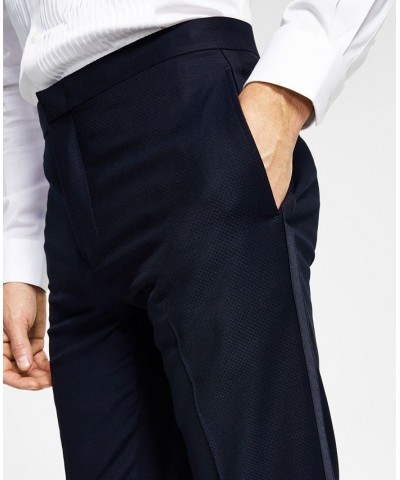 Men's Slim-Fit Navy Tuxedo Pants Blue $18.59 Suits