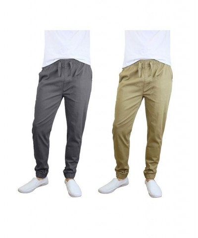 Men's Basic Stretch Twill Joggers, Pack of 2 PD08 $30.50 Pants