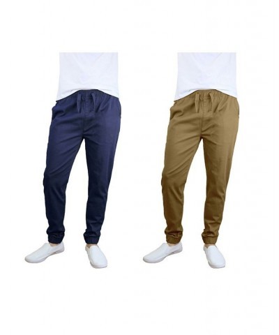 Men's Basic Stretch Twill Joggers, Pack of 2 PD08 $30.50 Pants