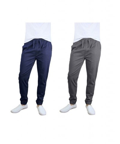 Men's Basic Stretch Twill Joggers, Pack of 2 PD08 $30.50 Pants